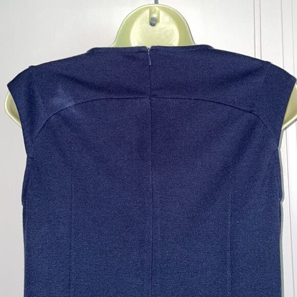 Banana Republic dark navy knit sleeveless sheath dress - Picture 5 of 10